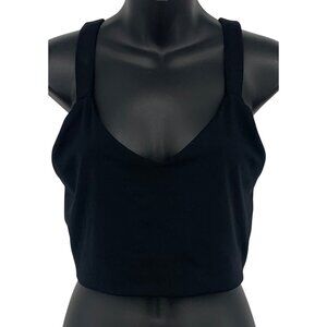 GapFit Gap Womens Size XL Extra Large Athletic Black Cross-Back Crop Top EUC